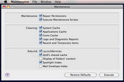 Maintenance For Mac OS X 10.9 (MAVERICKS)