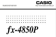 CASIO 计算器fx-4850P 说明书