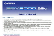 雅马哈SPX2000 Editor说明书