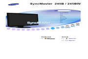 三星 245BW液晶显示器 使用说明书