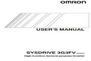 &nbsp;欧姆龙(OMRON) 3G3FV-A2015变频器 说明书