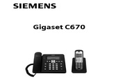 西门子Gigaset C670数字无绳电话系统使用说明书