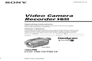 索尼 CCD-TR618模拟摄像机 说明书