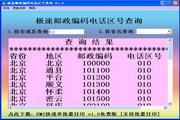 极速邮政编码电话区号查询软件