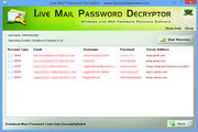 Live Mail Password Decryptor