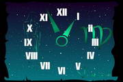 Virgo Zodiac Clock ScreenSaver