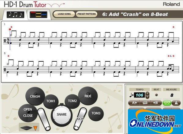 电子鼓教学软件(HD-1 Drum Tutor)