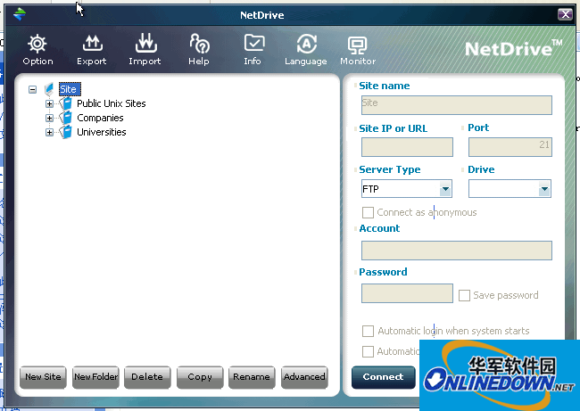 NetDrive(将FTP映射到本地磁盘)