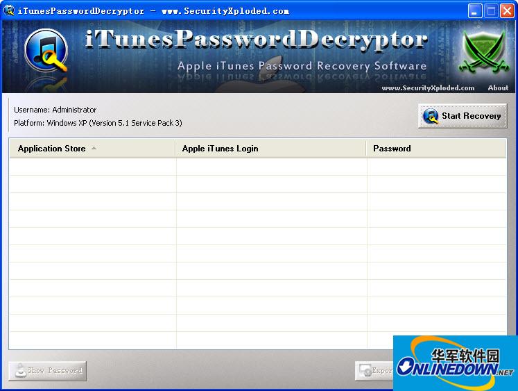 iTunes密码恢复工具(iTunesPasswordDecryptor)