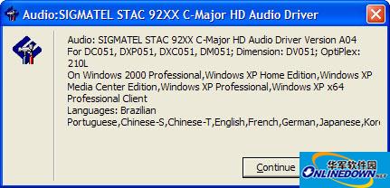 sigmatel声卡驱动(sigmatel high definition audio codec驱动)