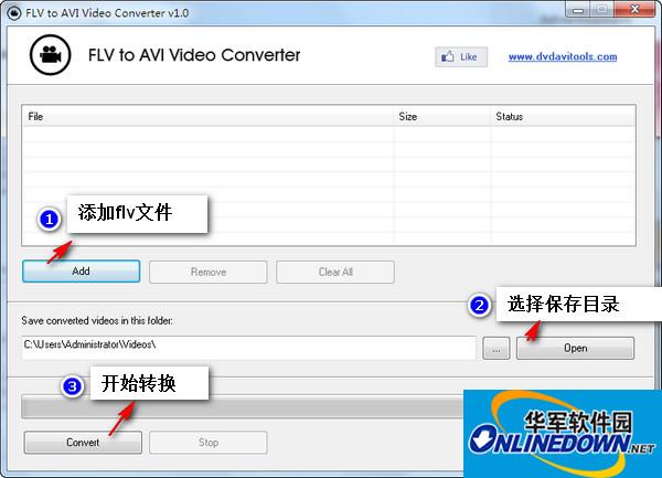 flv转avi格式转换器(FLV to AVI Video Converter)