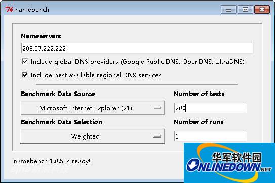 DNS查寻工具(Namebench)
