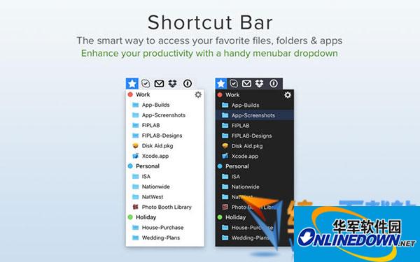 Shortcut Bar for Mac