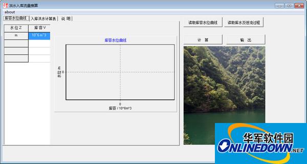 洪水入库流量计算软件