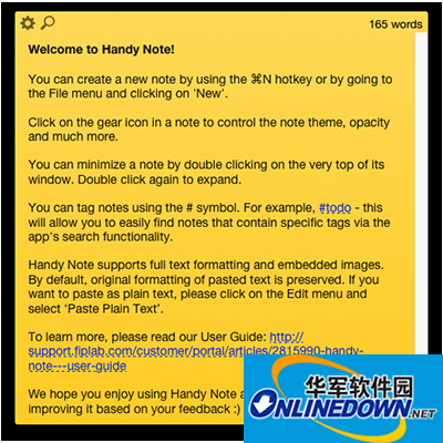 Handy Note Mac版