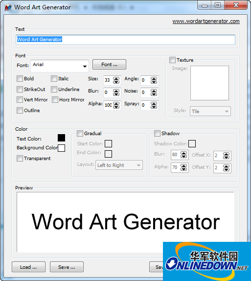 艺术字体生成器Word Art Generator