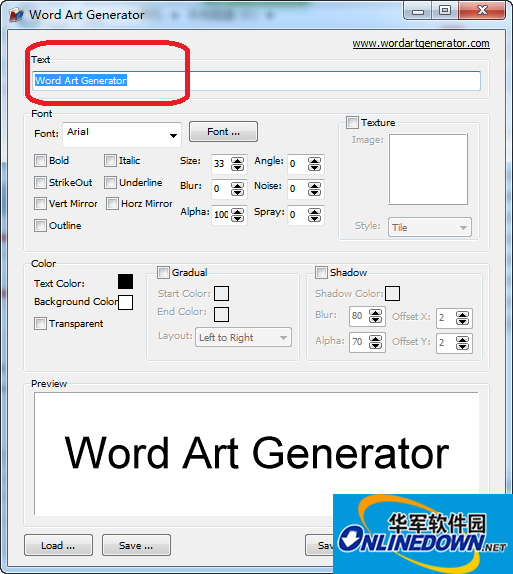 艺术字体生成器Word Art Generator