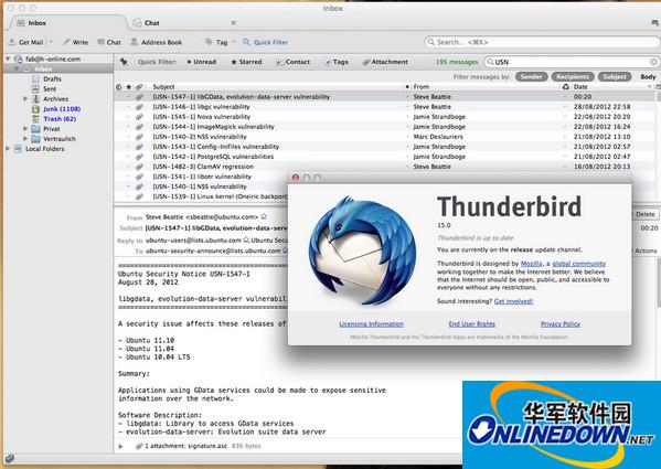 Thunderbird mac版