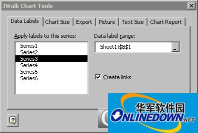 JWalk Chart Tools excel图表标签工具