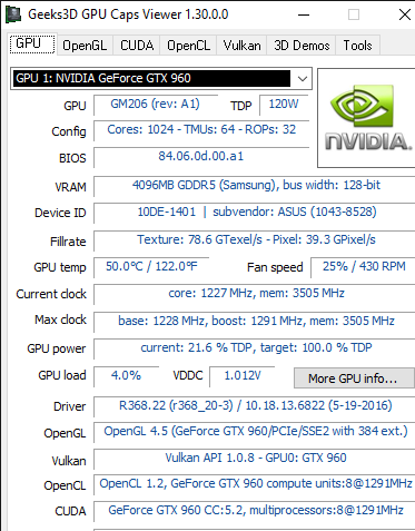 GPU Caps Viewer