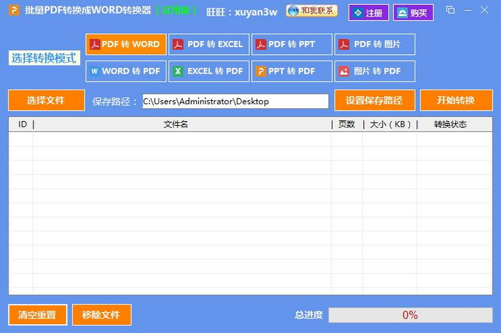 批量PDF转换成WORD转换器软件