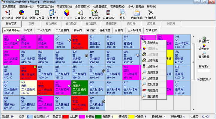 方讯酒店管理系统