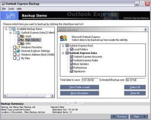 Genie Outlook Express Backup