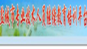 盐城市专业技术人员继续教育培训平台