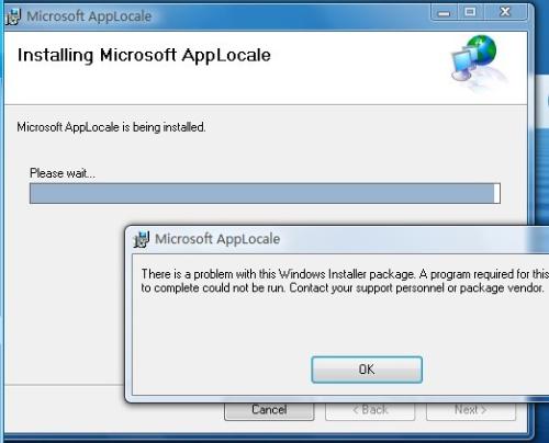 Microsoft AppLocale Utility