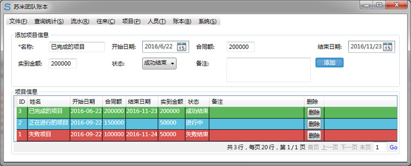 苏米团队账本