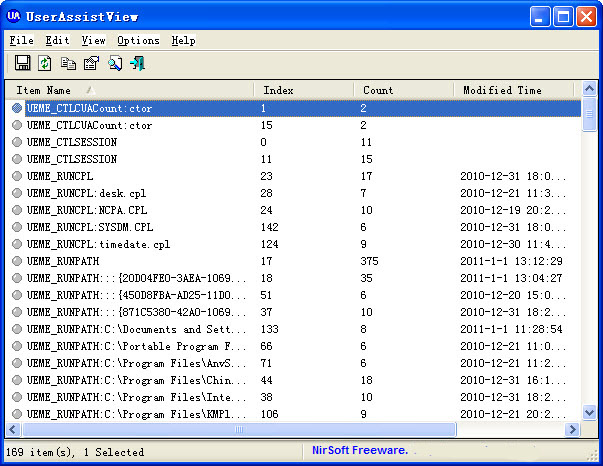 UserAssistView