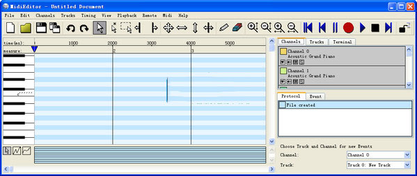 MIDI音乐制作软件(MidiEditor)