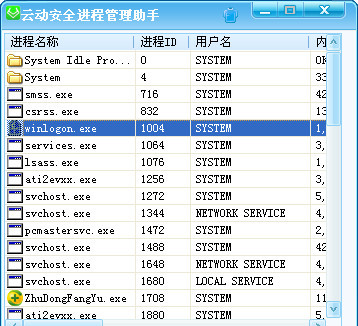 云动安全进程管理助手