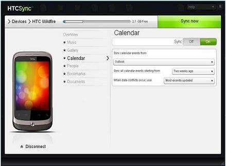HTC手机HTC Sync同步软件