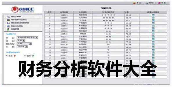 财务分析软件大全