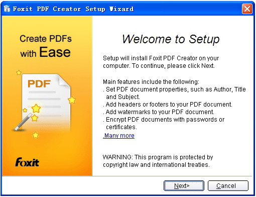 Foxit PDF Creator64