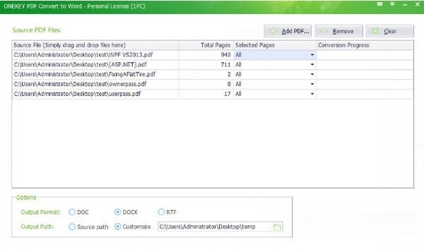 ONEKEY PDF Convert to Word
