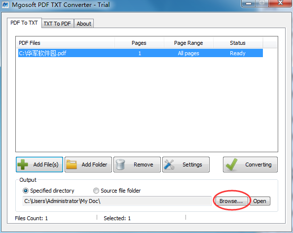 Mgosoft PDF Text Converter