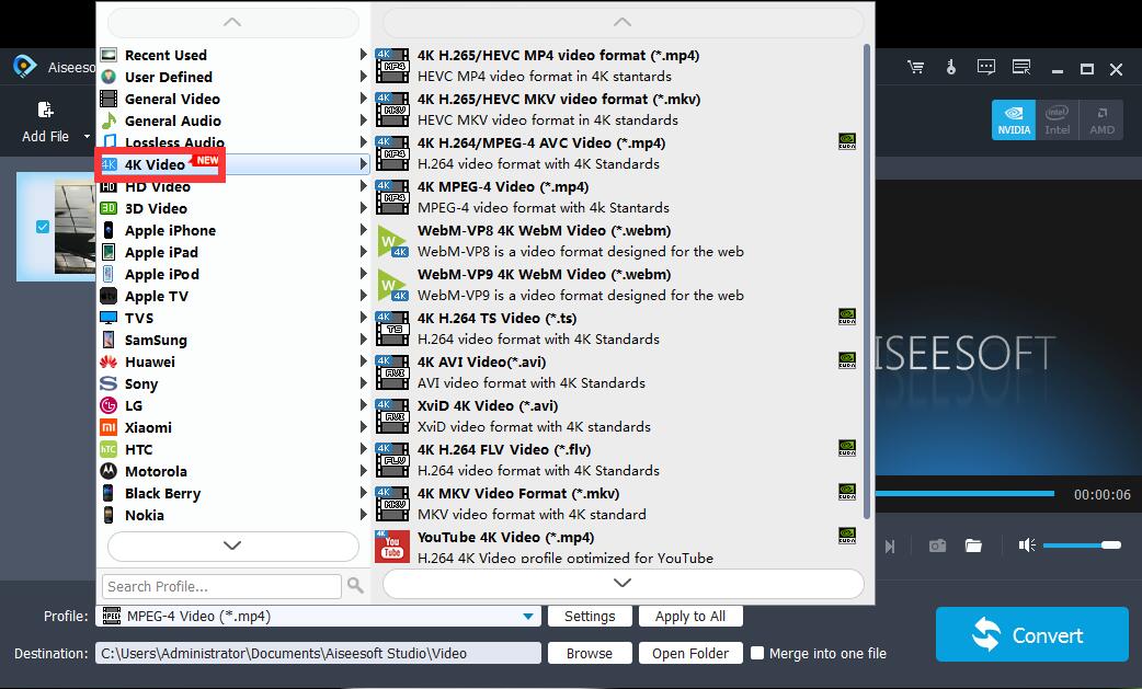 Aiseesoft 4K Converter