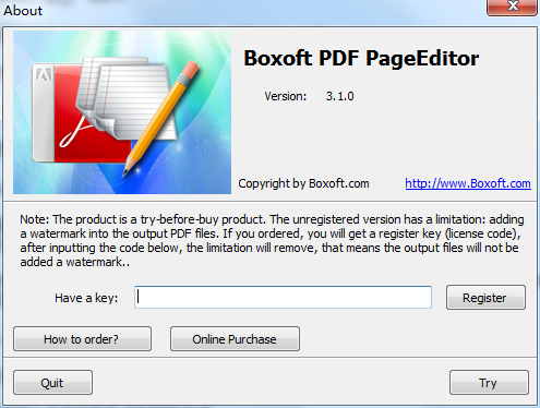 Boxoft PDF PageEditor