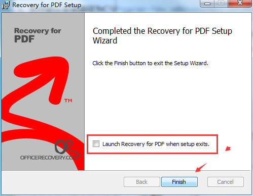 Recovery for PDF