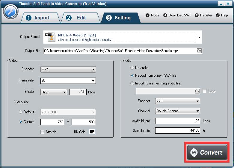 ThunderSoft Flash to Video Converter