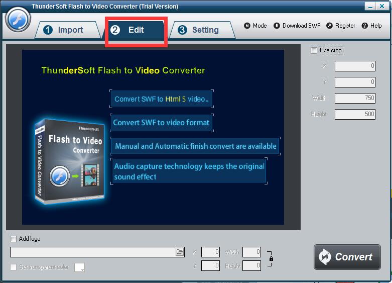 ThunderSoft Flash to Video Converter