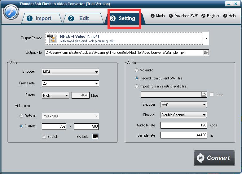 ThunderSoft Flash to Video Converter