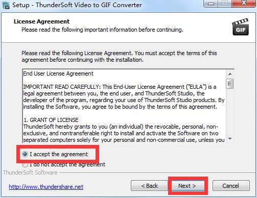 ThunderSoft Video to GIF Converter