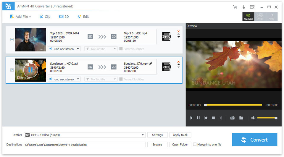 AnyMP4 4K Converter