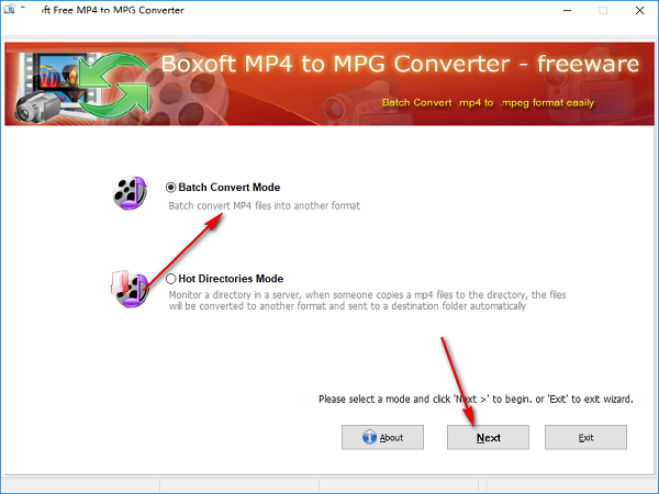 Boxoft Free MP4 to MPG Converter