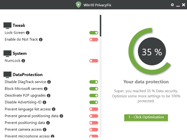 Win10PrivacyFix