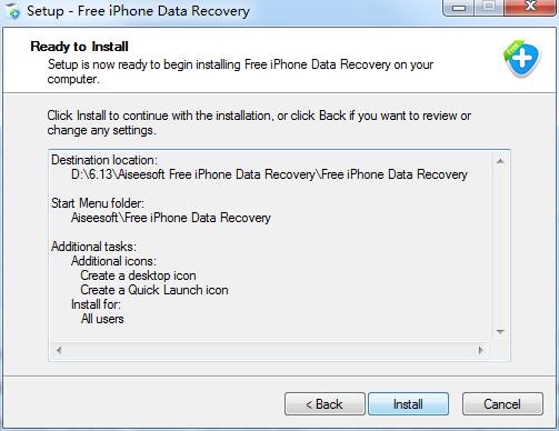 Aiseesoft Free iPhone Data Recovery