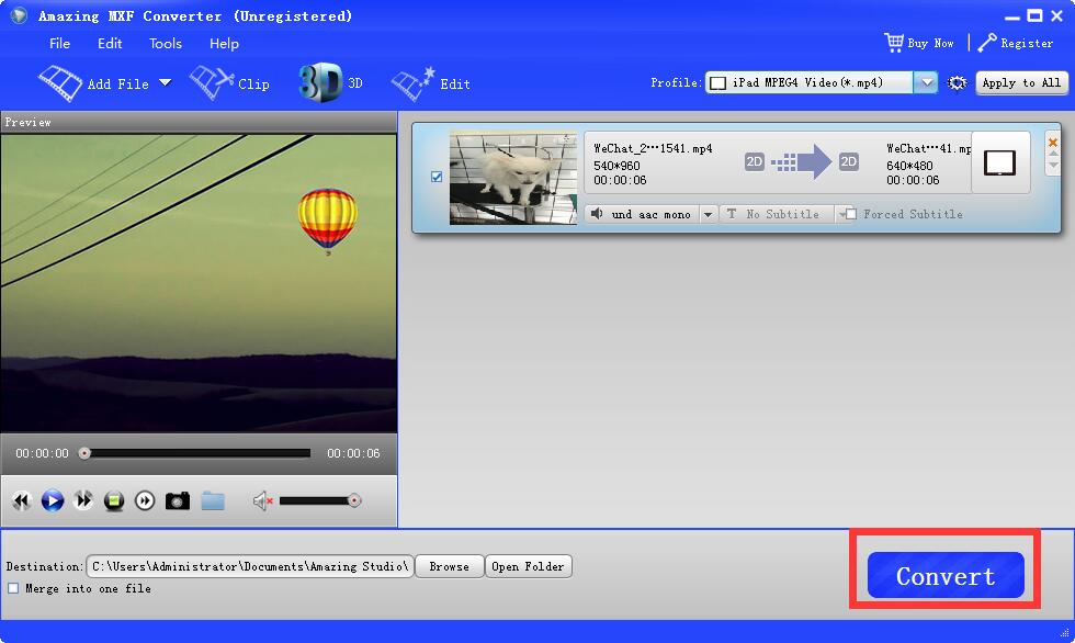 Amazing MXF Converter